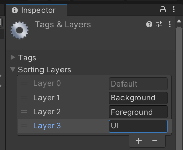 Sorting Layer